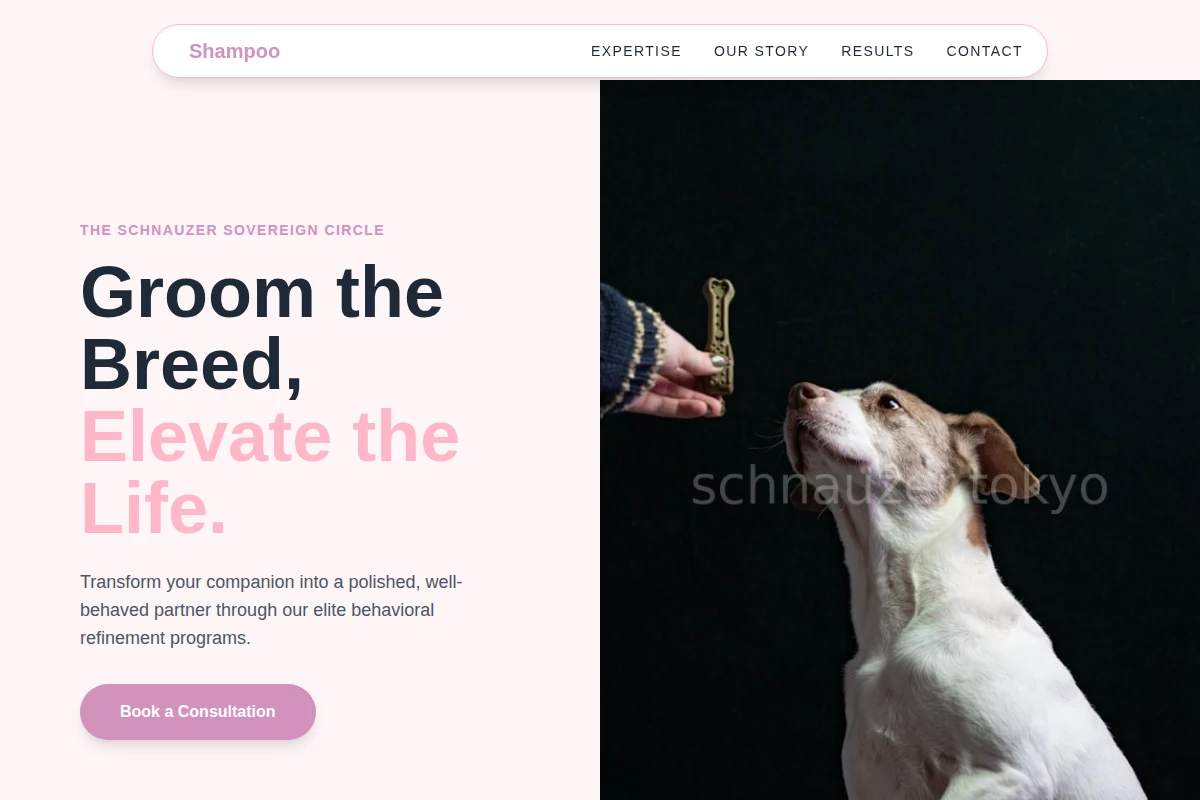 Shampoo Dog Training