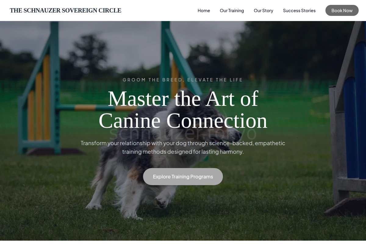 Groomed Dog Training